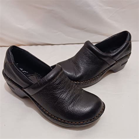 Boc Born Womans Black Clogs Slip On Shoes Size 6m Gem