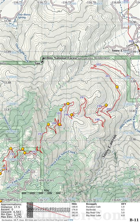 Pacific Crest Trail Map Book Preview