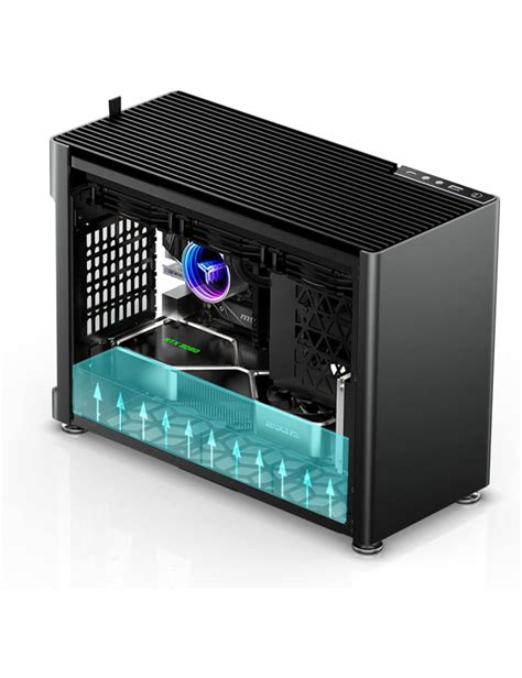 Jonsplus I100 Pro Mini Itx Gaming Case Black Magnesiumaluminum Alloy