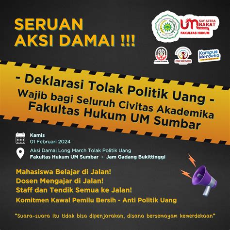 Kawal Pemilu Fakultas Hukum Universitas Muhammadiyah Gelar Aksi