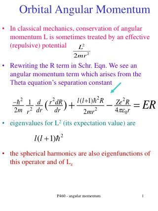 PPT - Orbital Angular Momentum PowerPoint Presentation, free download - ID:588278