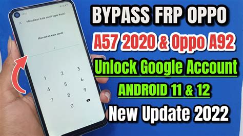 New Bypass Frp Oppo A Oppo A Unlock Google Account