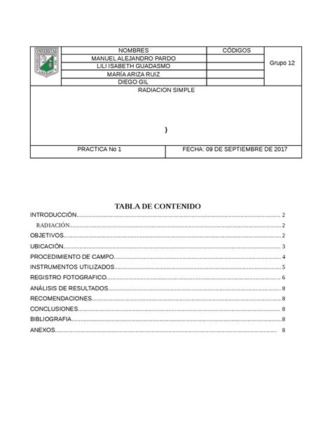 Desde Infraestructura Giotto Dibondon Informe Trabajo De Campo Ejemplo