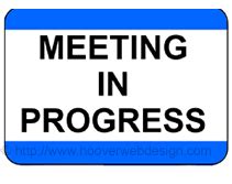 Meeting In Progress Sign Printable Free | Francesco Printable