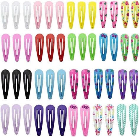 Hair Clips Slides X50 Snap Hair Clip Metal Girls Hair Clips Beauty