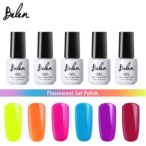 Belen Fluorescent Neon Nail Gel Polish Varnish Manicure Lacquer UV LED