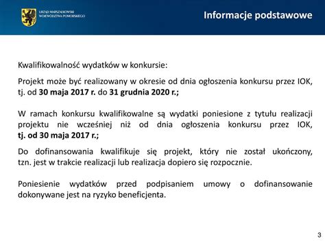 Zasady Kwalifikowalno Ci Wydatk W Projektu W Ramach Poddzia Ania Ppt