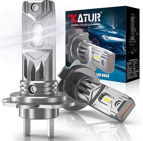 Amazon Fr KATUR Ampoule H7 LED 55W 12000LM 6500K Blanc Phares Pour