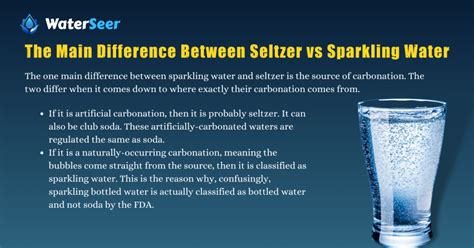 Seltzer Vs Sparkling Water Which Is Healthier