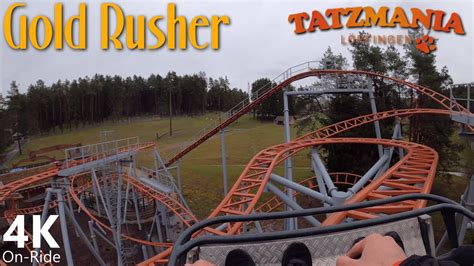 Gold Rusher K On Ride Tatzmania Gerstlauer Bobsled Coaster Pov