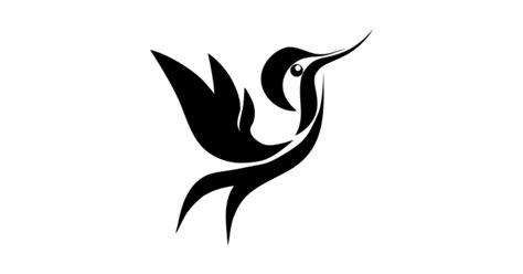 Limited Edition Exclusive Stylized Hummingbird Silhouette 2 Stylized