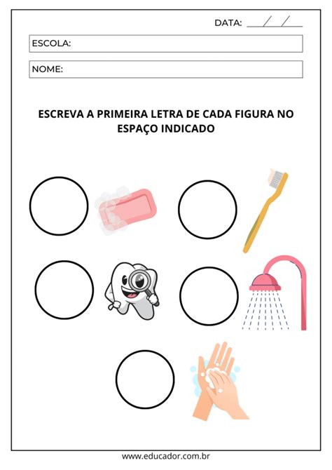 Atividades Sobre Higiene Para Educa O Infantil Educador