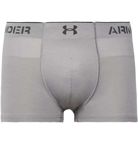 Under Armour Armourvent Stretch Mesh Boxer Briefs Gray Under Armour