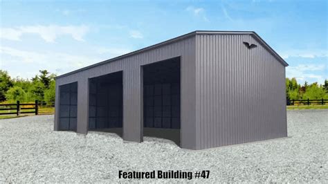 Vertical Roof Metal Garages X X Mid America Steel Buildings