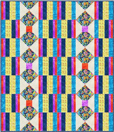 Bright Bows Quilt Pattern Bs2 451 Advanced Beginner Twin