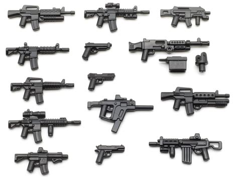 Brickarms Modern Combat Frontline Weapons Pack Custom Military Sets