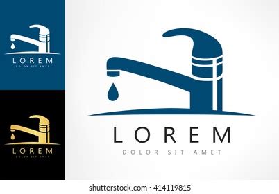 Water Tap Logo Vector Design Stock Vector (Royalty Free) 414119815