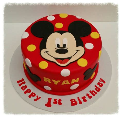 Mickey Mouse 1st Birthday Cake