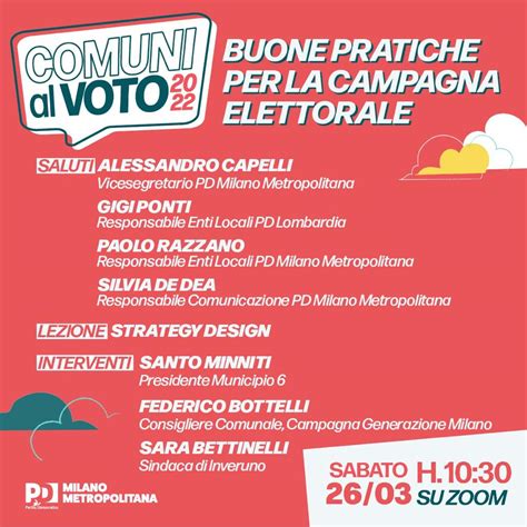 Un Corso Per I Candidati Alle Amministrative 2022 Pd Lombardia