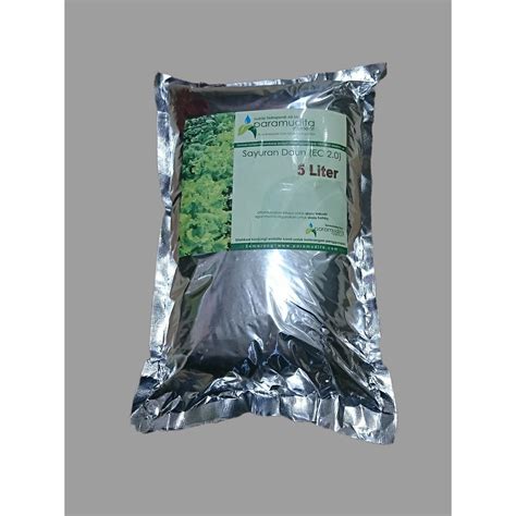 Jual Nutrisi Hidroponik AB Mix Sayur Daun 5 Liter Paramudita Nutrient