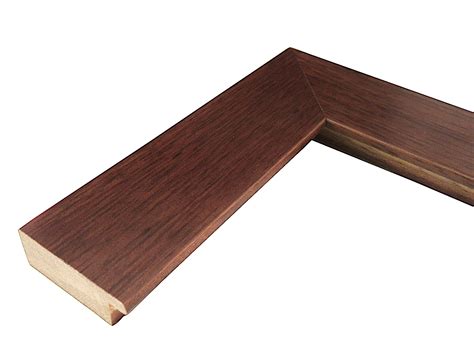 Inch Wide Walnut Stain Flat Picture Frame Moulding In Lengths