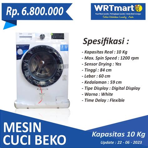 Jual Mesin Cuci Beko Kg Washing Machine Front Loading Kg