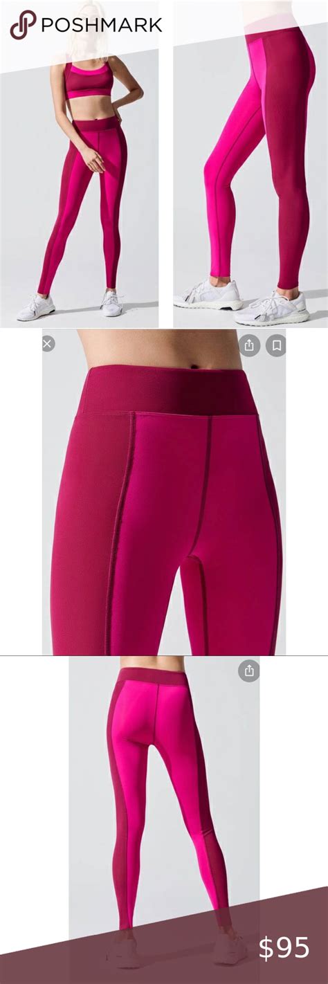 Nwt Cushnie Active 2tone Pink Compression Leggings