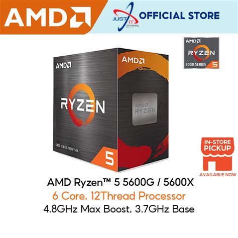 AMD Processors Ryzen 5 5600G Ryzen 5 5600X 5000 Series AM4 Processors