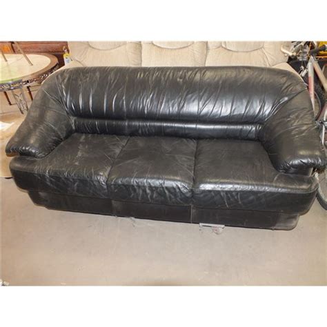 Black Leather Sofa