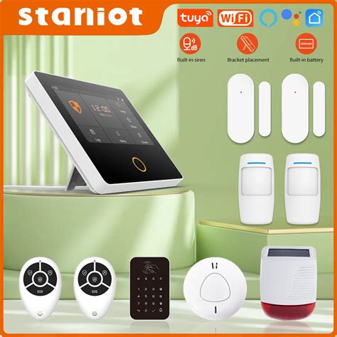 Staniot WiFi SecPanel 5 Wireless Home Alarm System Tuya Smart 4 3 Touch