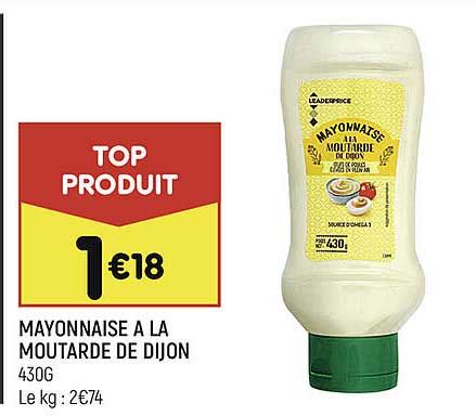 Promo Mayonnaise La Moutarde De Dijon Chez Leader Price Icatalogue Fr