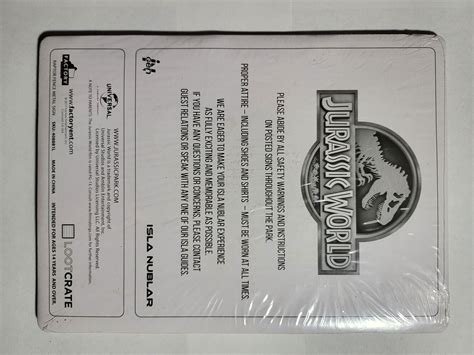 Jurassic World Electrified Fence Warning Sign Lootcrate On Ebid United States 207996983