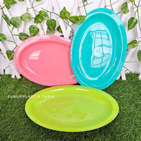 Jual Piring Oval Merk Harmonis Lodor Plastik Piring Saji Warna