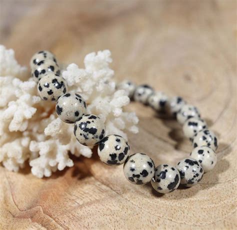 Bracelet en Jaspe dalmatien Amandine Forestier Minéraux