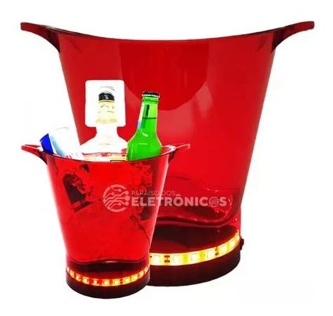 Luz LED Para Cubitera Roja De 5 Litros Con Portavasos MercadoLibre