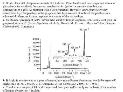 White Elemental Phosphorus Consists Of Tetrahedral Chegg