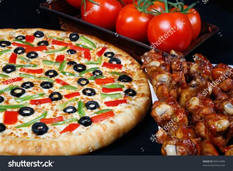 Pizza And Wings Combo Stock Photo 84014440 : Shutterstock