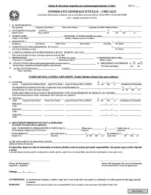 Fillable Online Consfiladelfia Esteri AIRE SCHEDA Formulariodoc Fax