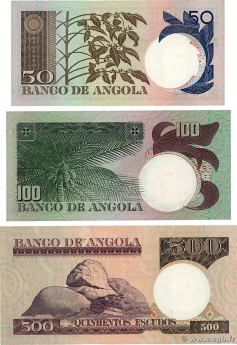 Et Escudos Lot Angola P Au P B Billets