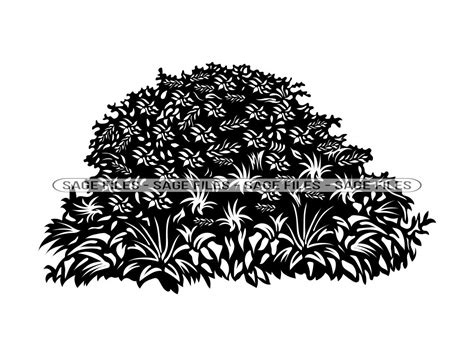 Bush 2 Svg Bush Svg Shrub Svg Foliage Svg Bush Clipart Bush Files