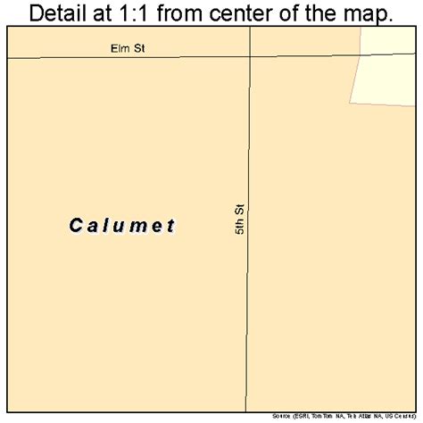 Calumet Michigan Street Map 2612580