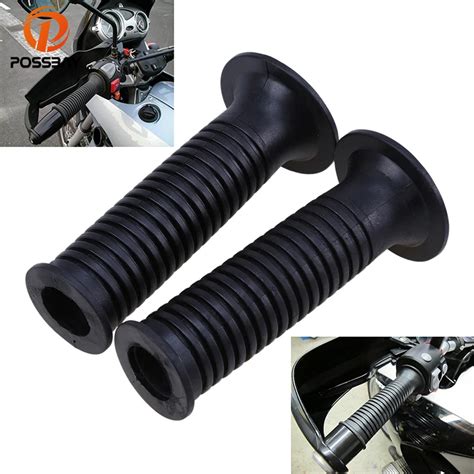 Possbay Black Mm Rubber Motorcycle Handlebar Hand Grips Cover