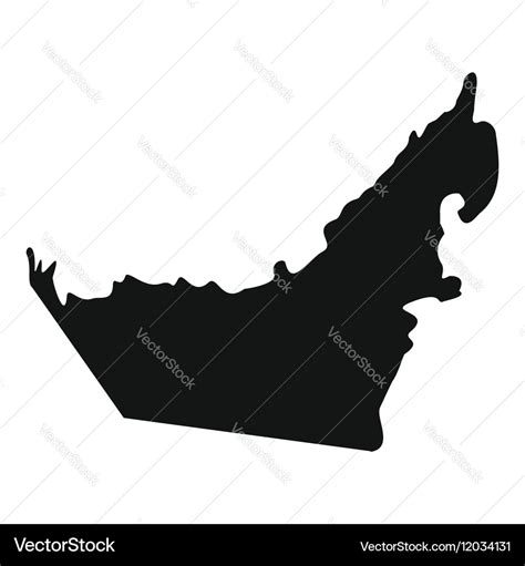 United arab emirates map icon simple style Vector Image