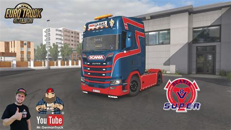 ETS2 V1 38 Dutch Style Metallic Skin For Scania S SkinWork YouTube