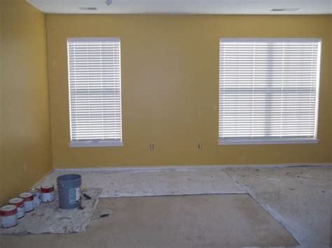 Photograph Of The Tan Accent Wall Within The Master Bedroom Before It