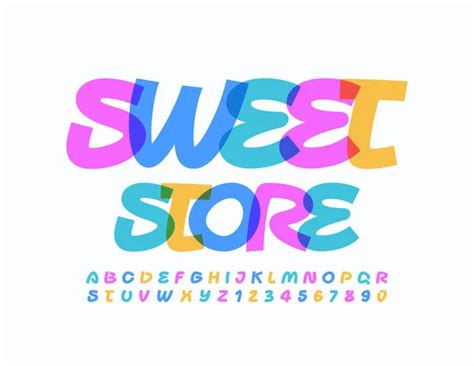 100 000 Sweet Font Vector Images Depositphotos