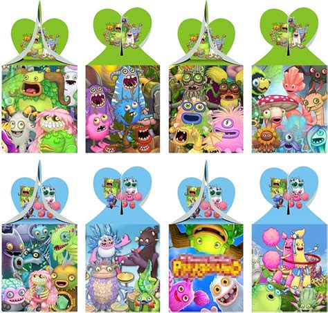 12pcs Singing Monsters Party Favor T Boxes Singing Monsters Birthday Party