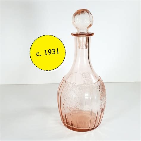 Depression Glass Decanter Etsy