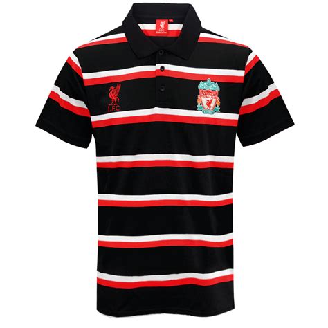 Liverpool Fc Official Football T Mens Striped Polo Shirt Ebay