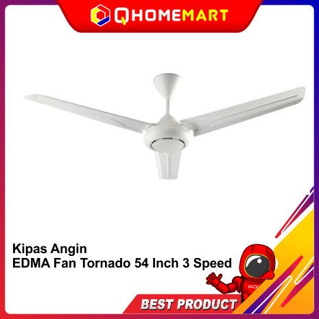 Jual Kipas Angin Gantung EDMA FAN 54in Tornado CHG CHAMPAGNE CEILING